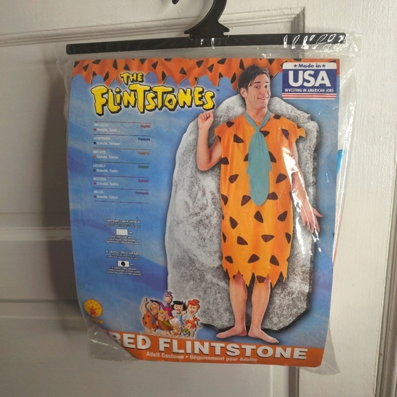 Fred Flintstone Costume XL Men's Halloween Rubies - Picture 2 of 9